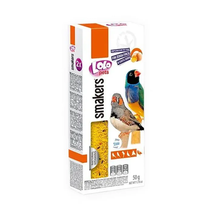 Hlavný obrázok produktu LOLO SMAKERS 2 klasy vajíčkové pro zebřičky 50 g