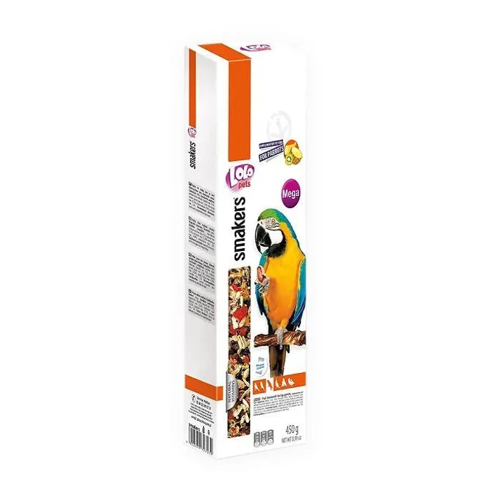 Hlavný obrázok produktu LOLO SMAKERS MEGA 2 klasy ovocné pro velké papoušky 450 g