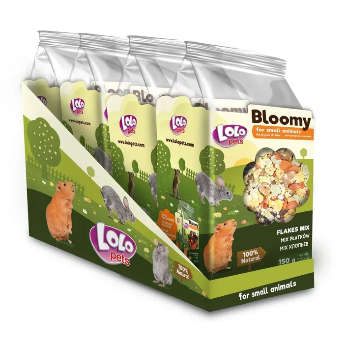 Hlavný obrázok produktu LOLOPets BLOOMY mix vloček pro hlodavce 150 g