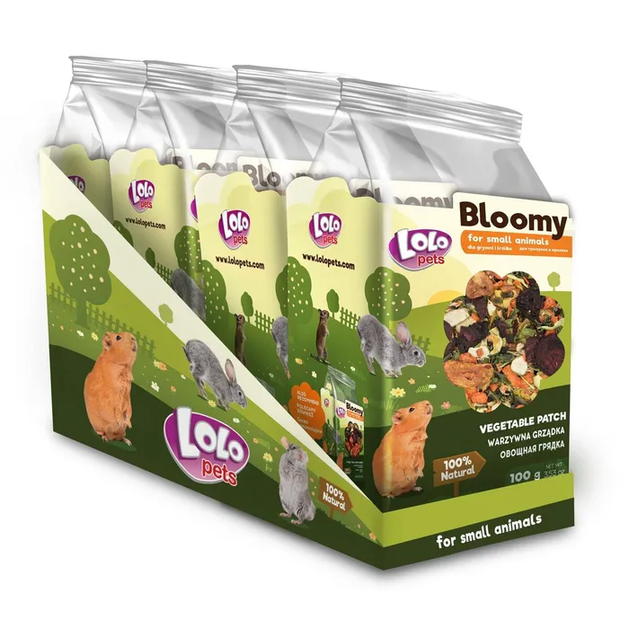 Hlavný obrázok produktu LOLOPets BLOOMY zeleninové chipsy pro hlodavce 100 g