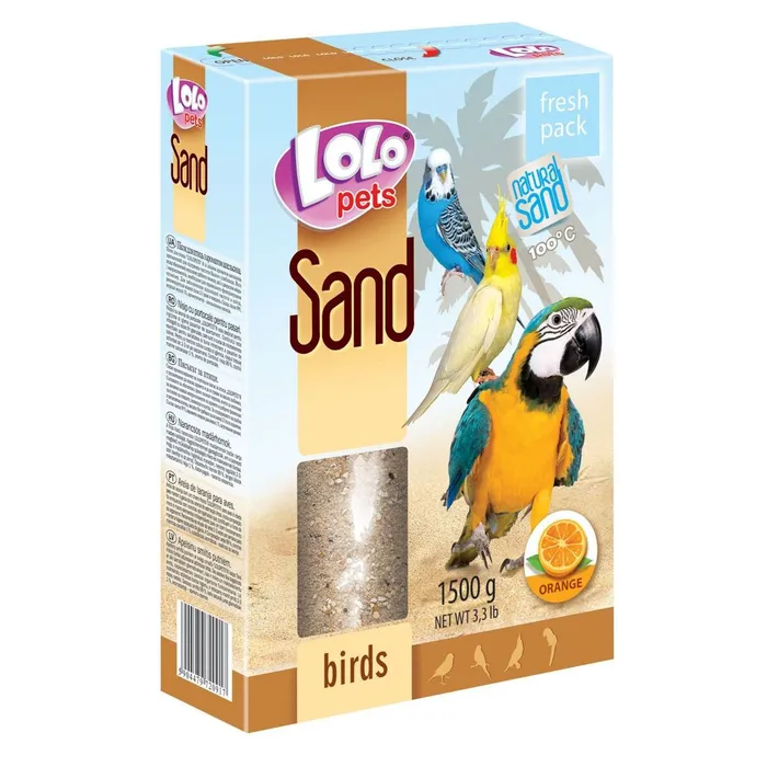Hlavný obrázok produktu LOLOpets pomerančový písek pro ptáky 1500 g