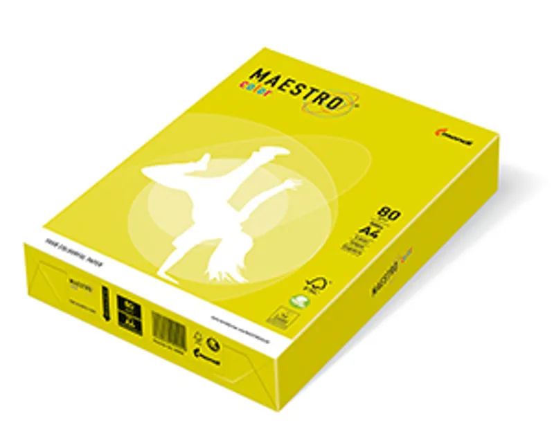 Hlavný obrázok produktu MAESTRO color NEON 80g 500 listů Neon Yellow - NEOGB