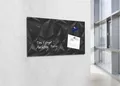 Magnetická sklenená tabuľa, 91x46 cm, SIGEL, „Artverum®“, čierna Diamond