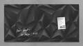 Magnetická sklenená tabuľa, 91x46 cm, SIGEL, „Artverum®“, čierna Diamond