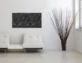 Magnetická sklenená tabuľa, 91x46 cm, SIGEL, „Artverum®“, čierna Diamond