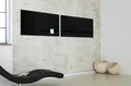 Magnetická sklenená tabuľa, 91x46 cm, SIGEL, Artverum®, čierna
