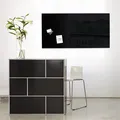 Magnetická sklenená tabuľa, 91x46 cm, SIGEL, Artverum®, čierna