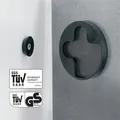 Magnetická sklenená tabuľa, 91x46 cm, SIGEL, Artverum®, čierna