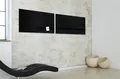 Magnetická sklenená tabuľa, 91x46 cm, SIGEL, Artverum®, čierna