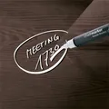 Ďalší obrázok produktu Magnetická sklenená tabuľa "Artverum®", 91x46 cm, vzor tmavého dreva, SIGEL