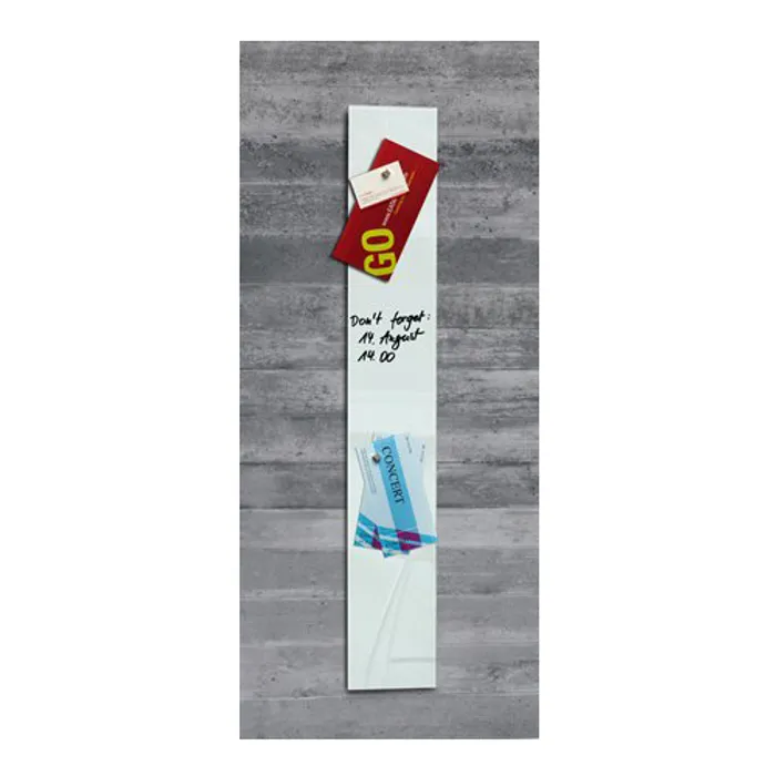 Hlavný obrázok produktu Magnetická skleněná tabule "Artverum® ", bílá, 12x78cm, SIGEL