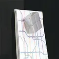 Magnetická skleněná tabule "Artverum® ", černá, 100 x 65 cm, SIGEL