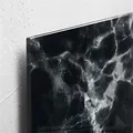 Magnetická sklenená tabuľa "Artverum®", čierny mramor, 48x48 cm, SIGEL