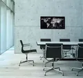 Magnetická sklenená tabuľa Artverum®, mapa sveta, 91x46cm, SIGEL