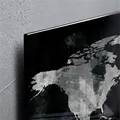 Magnetická sklenená tabuľa Artverum®, mapa sveta, 91x46cm, SIGEL