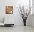 Magnetická sklenená tabuľa Artverum®, použitý bronz, 48x48cm, SIGEL