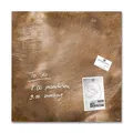Magnetická sklenená tabuľa Artverum®, použitý bronz, 48x48cm, SIGEL