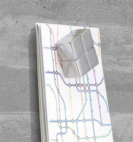 Magnetická sklenená tabuľa Artverum®, textúra betónu, 91x46cm, SIGEL