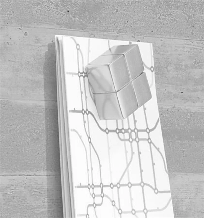 Hlavný obrázok produktu Magnetická skleněná tabule "Artverum® ", textura betonu, 91x46cm, SIGEL