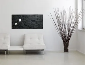 Magnetická sklenená tabuľa Artverum®, textúra bridlice, 91x46cm, SIGEL