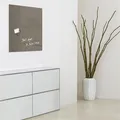 Ďalší obrázok produktu Magnetická skleněná tabule "Artverum®", tmavě šedá, 48x48 cm, SIGEL
