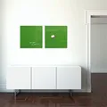 Magnetická sklenená tabuľa "Artverum®", zelená, 48x48 cm, SIGEL
