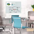Ďalší obrázok produktu Magnetická skleněná tabule, bílá, 120x90 cm, BE!BOARD