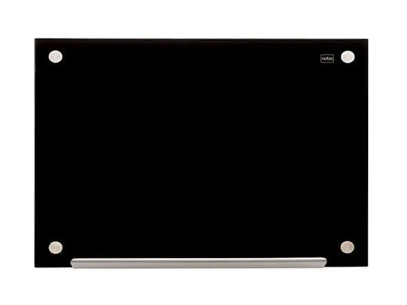 Hlavný obrázok produktu Magnetická skleněná tabule, černá, 60 x 90 cm, NOBO
