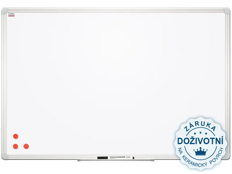 Hlavný obrázok produktu Magnetická tabule Ceramic Premium- keramický povrch, hliníkový rám 260x120 cm