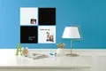 Ďalší obrázok produktu Magnetická tabuľa Square Tile, popisovateľná, 360x360mm, čierna, REXEL