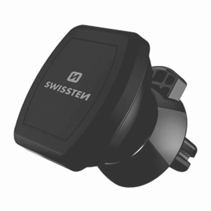 Hlavný obrázok produktu Magnetický držák mobilu(GPS) Swissten do auta, černý, plast, do ventilace, kloubový, čern