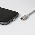 USB kábel (2.0), USB A M - Magnetická koncovka, 1m, strieborný, yy