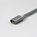 USB kábel (2.0), USB A M - Magnetická koncovka, 1m, strieborný, yy