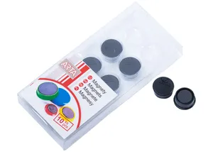 Magnety ARTA priemer 16mm, čierne (10ks v balení)