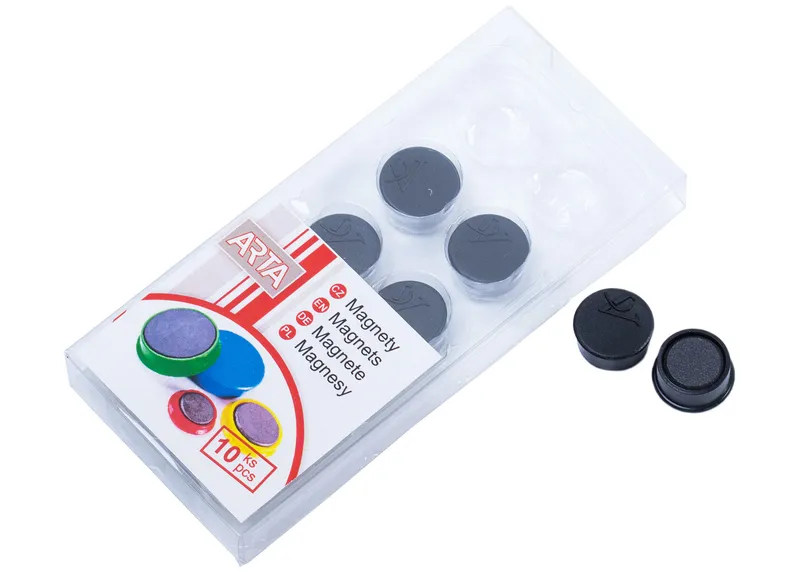 Hlavný obrázok produktu Magnety ARTA průměr 16mm, černé (10ks v balení)