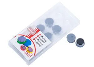 Magnety ARTA priemer 16mm, šedé (10ks v balení)