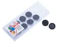 Magnety ARTA priemer 25mm, čierne (10ks v balení)