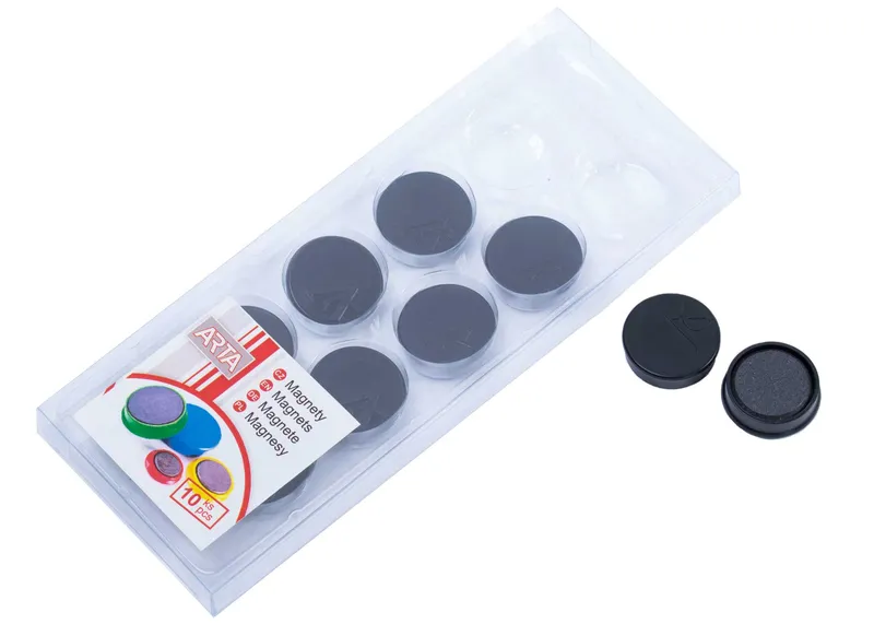 Hlavný obrázok produktu Magnety ARTA průměr 25mm, černé (10ks v balení)