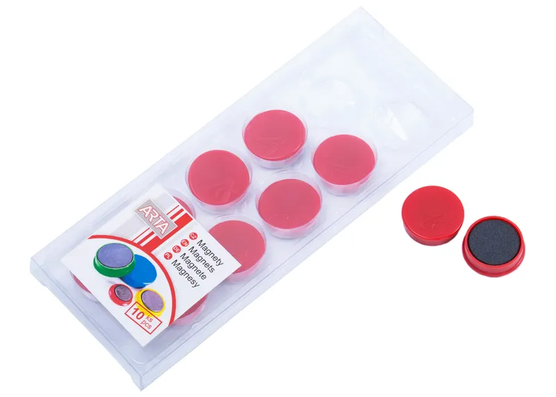 Hlavný obrázok produktu Magnety ARTA průměr 25mm, červené (10ks v balení)