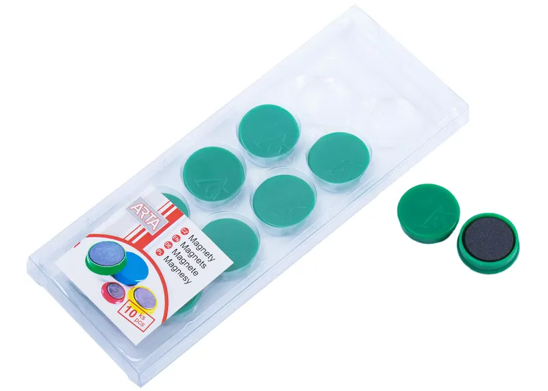 Hlavný obrázok produktu Magnety ARTA průměr 25mm, zelené (10ks v balení)