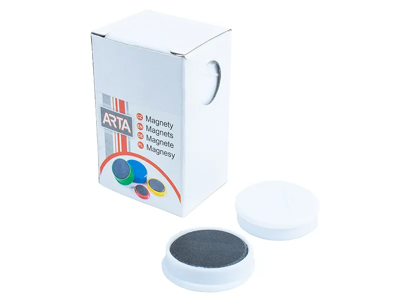 Hlavný obrázok produktu Magnety ARTA průměr 30mm, bílé (10ks v balení)