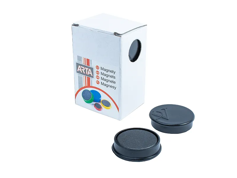 Hlavný obrázok produktu Magnety ARTA průměr 30mm, černé (10ks v balení)