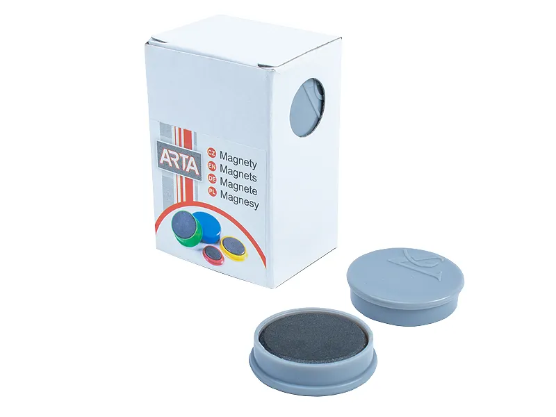 Hlavný obrázok produktu Magnety ARTA průměr 30mm, šedé (10ks v balení)