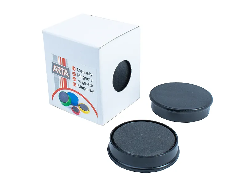 Hlavný obrázok produktu Magnety ARTA průměr 40mm, černé (4ks v balení)