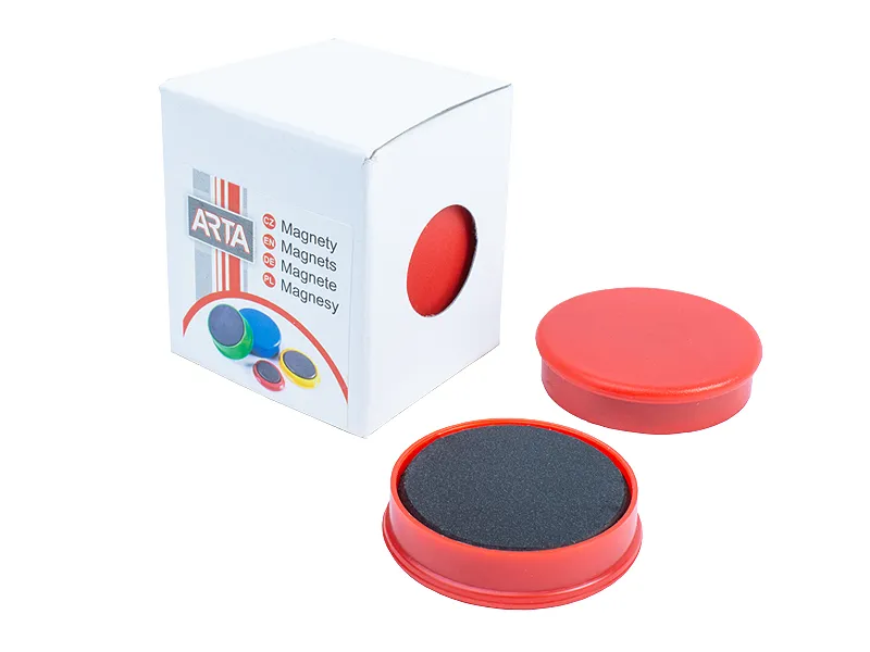 Hlavný obrázok produktu Magnety ARTA průměr 40mm, červené (4ks v balení)