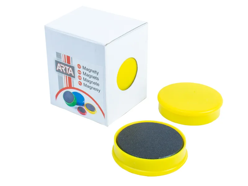 Hlavný obrázok produktu Magnety ARTA průměr 40mm, žluté (4ks v balení)