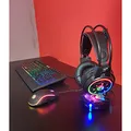 Ďalší obrázok produktu Marvo CM305, RGB sada klávesnice s hernou myšou a slúchadlami, CZ/SK, herná, membránová typ drôtová (USB), čierna, RGB podsvietená