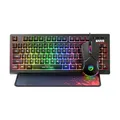 Ďalší obrázok produktu Marvo CM310 EN, RGB sada klávesnice s hernou myšou a podložkou, US, herná, membránová typ drôtová (USB), čierna, podsvietená