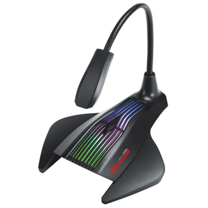 Hlavný obrázok produktu Marvo, herní mikrofon MIC-01, mikrofon, bez regulace hlasitosti, černý, RGB podsvícený