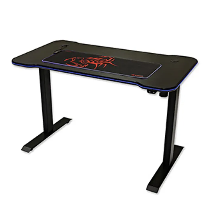 Hlavný obrázok produktu Marvo Herní stůl DE-03 PRO 120 x 66 cm, 71-121 cm, elektricky nastavitelná výška, podsvíc